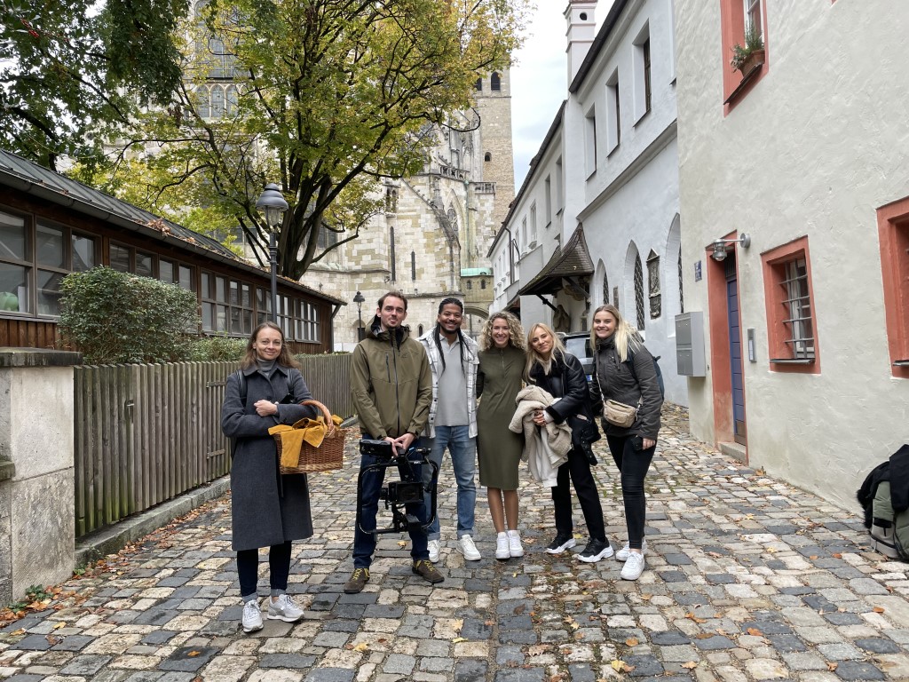 Filmteam der Deutschen Zentrale für Tourismus e. V. in unserer Stadt